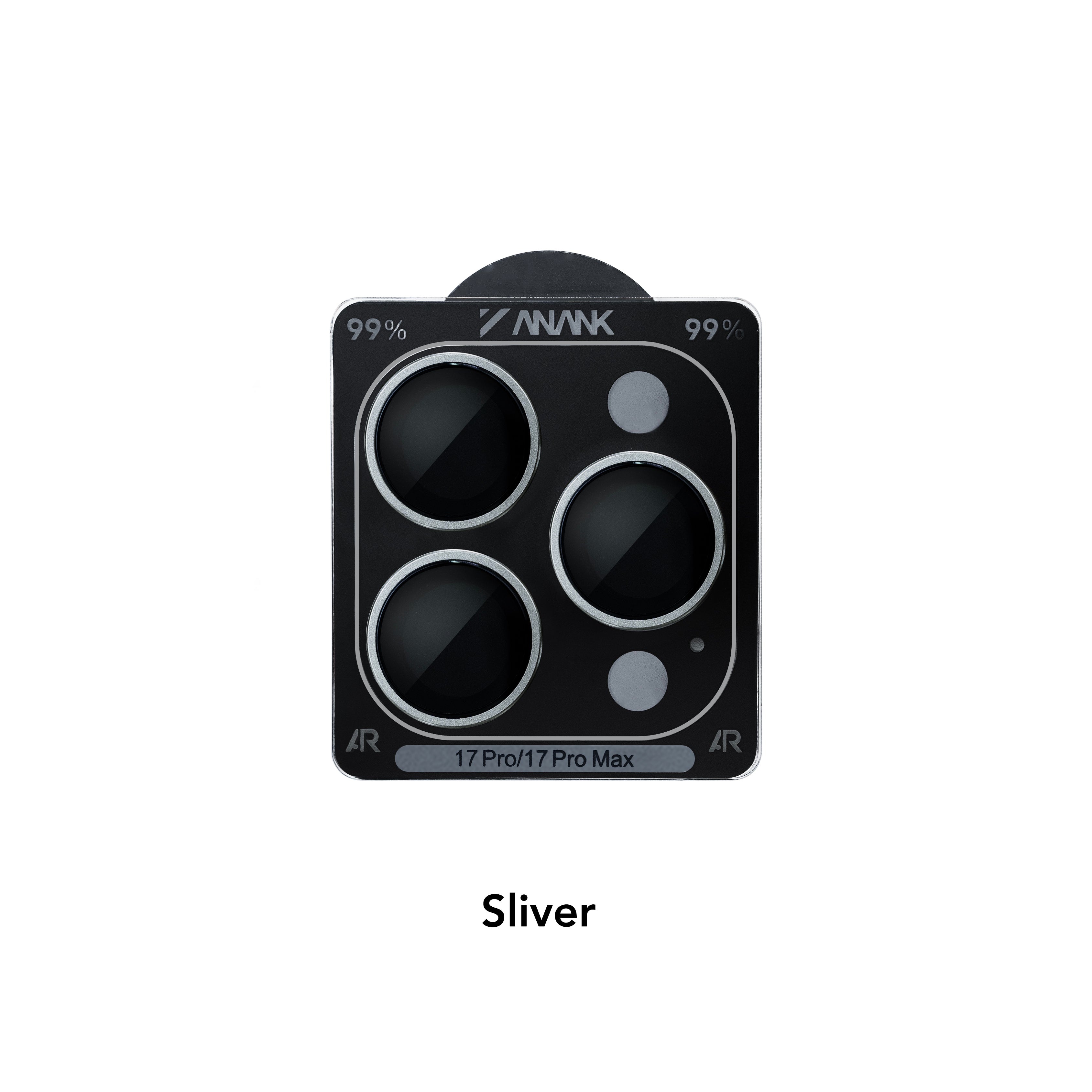 Anank 10X Reinforced 99% AR Lens Guard for iPhone 17 Pro / 17 Pro Max | Silver Anank 10X Reinforced 99% AR Lens Guard for iPhone 17 Pro / 17 Pro Max | Silver